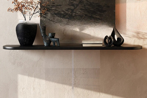 Acrylic Floating Solid Wood Console Table | Living Room Table | Anciennevi