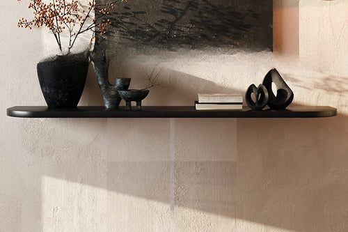 Acrylic Floating Solid Wood Console Table | Living Room Table | Anciennevi
