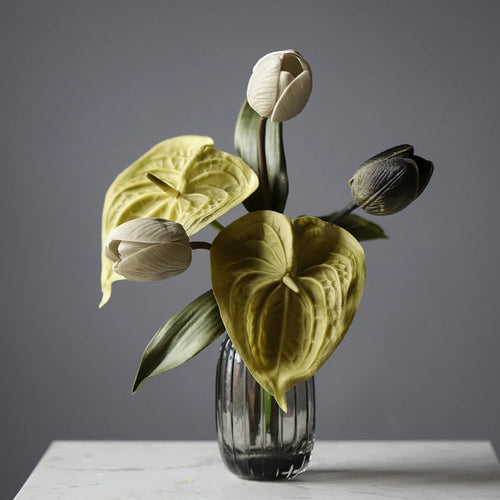 Nordic Silk Flower Bouquet | Elegant Faux Floral Arrangement | Anciennevi