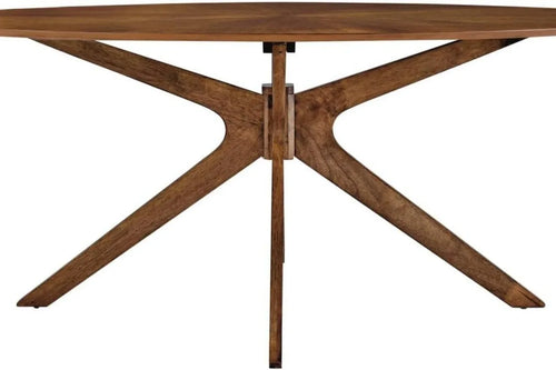 71" Oval Wood Dining Table Online | Luxury Furniture | Anciennevi