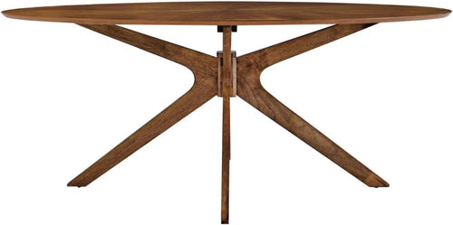 71" Oval Wood Dining Table Online | Luxury Furniture | Anciennevi