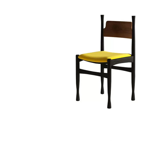 Vintage Dining Chair with Backrest – Solid Wood Casual Seating – Anciennevi