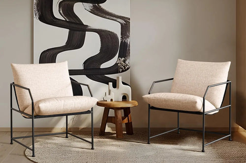 Sling Accent Arm Chair Set of 2 | Stylish & Cozy Seating | Anciennevi