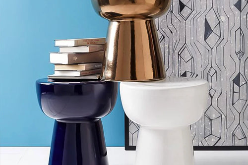 Nordic Creative Small Round Bedside Table | Movable Modern Design | Anciennevi