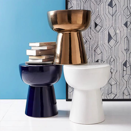 Nordic Creative Small Round Bedside Table | Movable Modern Design | Anciennevi