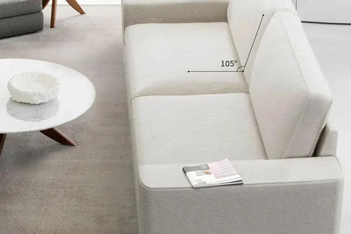 Modern Chenille Loveseat Sofa | Plush Living Room Couch | Anciennevi