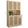 71” Rattan Freestanding Storage Cabinet with 6 Doors | Anciennevi