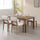 Farmhouse Mid Century Linen Dining Chairs Set of 4 | Anciennevi