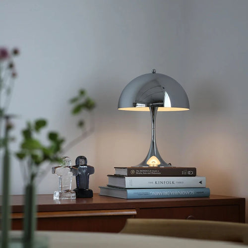 Vintage Mushroom Table Lamp - Minimalist Bedside Light - Anciennevi