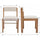 Set of 4 Upholstered Dining Chairs with Adjustable Back | Anciennevi