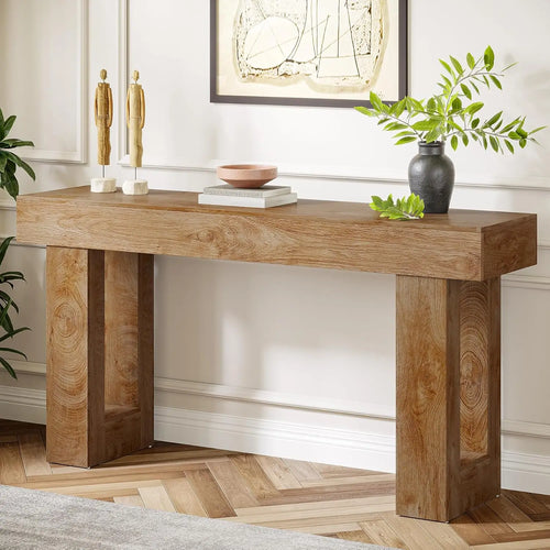 Farmhouse Console Table – Wooden Sofa Table – Anciennevi