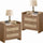 Rattan Night Stand with Charging Station | Bedroom Storage | Anciennevi