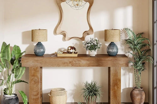 Farmhouse Console Table – Wooden Sofa Table – Anciennevi