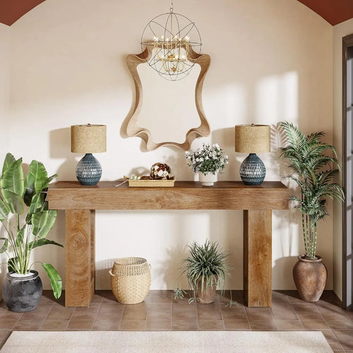 Farmhouse Console Table – Wooden Sofa Table – Anciennevi