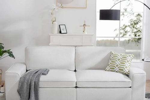 Modern Chenille Loveseat Sofa | Plush Living Room Couch | Anciennevi