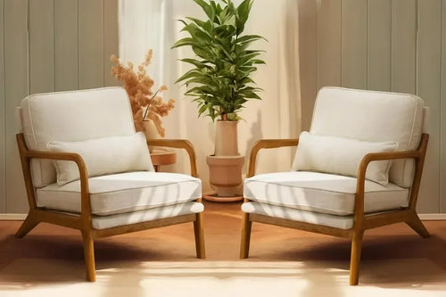 Soren Upholstered Modern Accent Chairs Set of 2 | Anciennevi