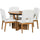 5-Piece Extendable Dining Table Set with Removable Leaf | Anciennevi