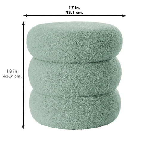 Boucle Cloud Storage Ottoman | Modern Furniture for Living Room | Anciennevi