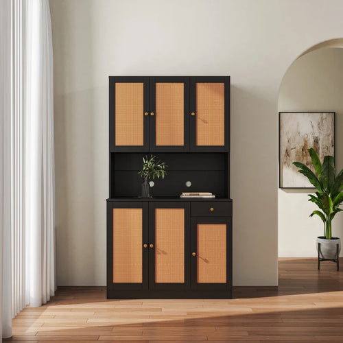 70.87" Tall Wardrobe & Kitchen Cabinet with 6 | Storage Cabinet | Anciennevi