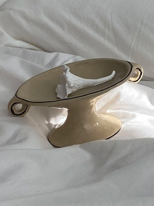 Silver Plated Ceramic Jewelry Tray | Luxury Storage | Anciennevi