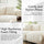 Oversized Cloud Couch Loveseat | Fabric & Metal Legs | Anciennevi