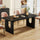 71-inch Large Rectangular Dining Table | Black Wooden Base | Anciennevi