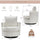 2 Units Swivel Barrel Chair | Chenille 360° Club Chair | Anciennevi