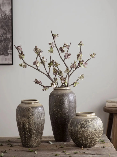 Ceres Japanese Ceramic Vase | Elegant Vase for Living Room | Anciennevi