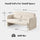 Modern Accent Sofa Chair with Arms | Lamb Fabric Armchair | Anciennevi