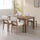 Farmhouse Mid Century Linen Dining Chairs Set of 4 | Anciennevi