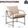 Sling Accent Arm Chair Set of 2 | Stylish & Cozy Seating | Anciennevi