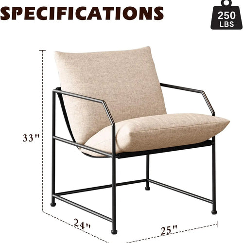 Sling Accent Arm Chair Set of 2 | Stylish & Cozy Seating | Anciennevi