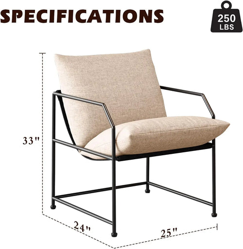 Sling Accent Arm Chair Set of 2 | Stylish & Cozy Seating | Anciennevi