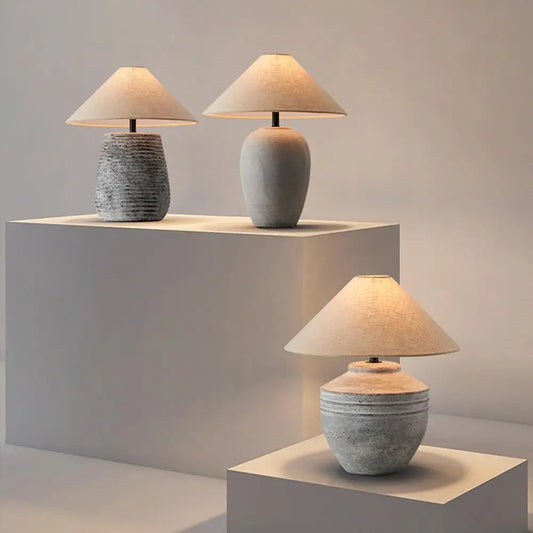 Tatsu Family - Japanese Ceramic Table Lamps