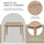 Order 6 Pieces Dining Table Set with Bench Online | Anciennevi