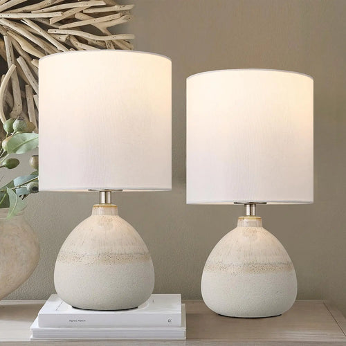 Luna Ceramic Table Lamp Set of 2 | Elegant Lighting | Anciennevi