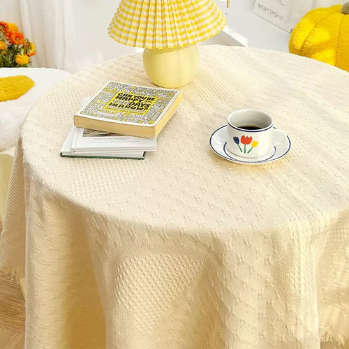 Soft Sofa Blanket with Tassels | Knitted Travel Throw Blanket | Anciennevi
