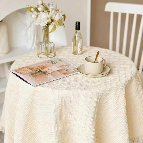 Soft Sofa Blanket with Tassels | Knitted Travel Throw Blanket | Anciennevi