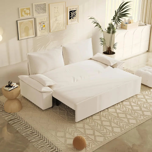 Cleo Plush Sofa Bed | Convertible Comfortable Sofa | Anciennevi