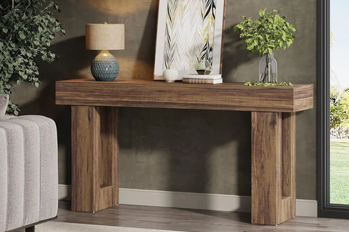 Farmhouse Console Table – Wooden Sofa Table – Anciennevi