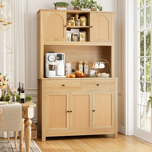 71" Rattan Sideboard Cabinet | Kitchen Storage | Anciennevi