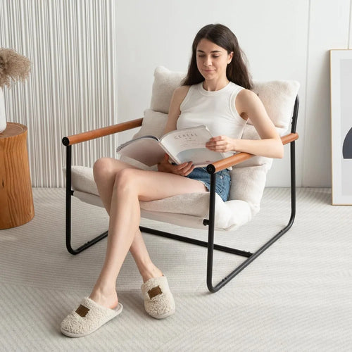Boucle Arm Chair | Modern Accent Chair for Living Room | Anciennevi