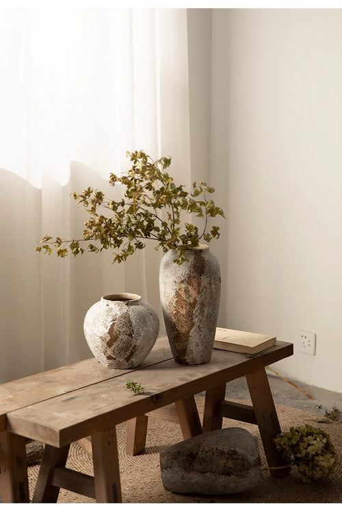 Jingdezhen Wabi-sabi Ceramic Vase | Home Decor | Anciennevi