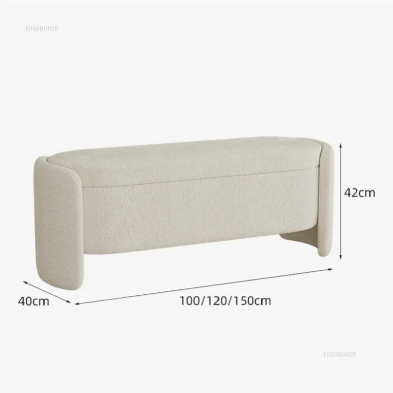 Lamb - Wool Storage Ottoman