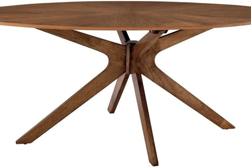 71" Oval Wood Dining Table Online | Luxury Furniture | Anciennevi