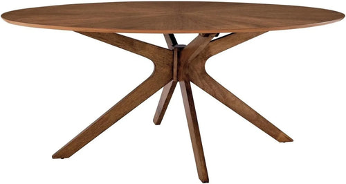 71" Oval Wood Dining Table Online | Luxury Furniture | Anciennevi