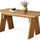 Modern Dining Table for 6 | Brown Wooden Rectangular Table | Anciennevi