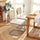 Set of 2 Brown Leather Rattan Dining Chairs with Chrome Legs | Elegant Seating | Anciennevi