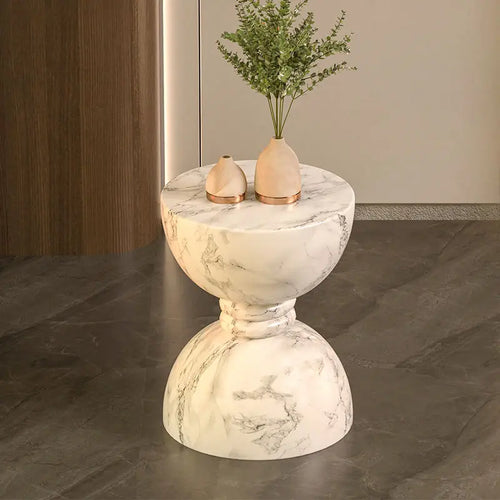 Nordic Creative Cream Bedside Table – Light Luxury Simple Side Table for Bedroom & Living Room – Anciennevi