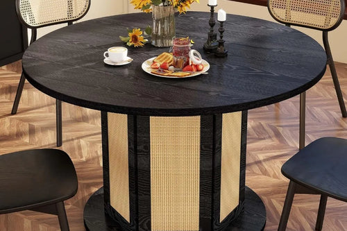 Cairo Rattan Round Dining Table | Stylish & Durable | Anciennevi